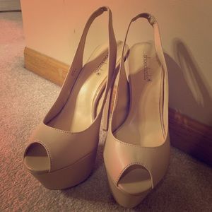 Nude Platform Heels
